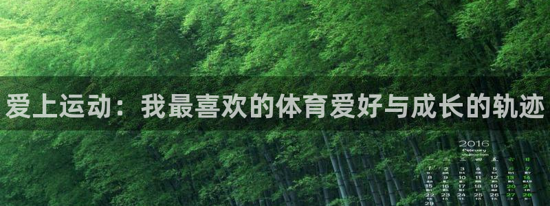 J9官网下载平台是正规平台吗：爱上运动：我最喜欢的体